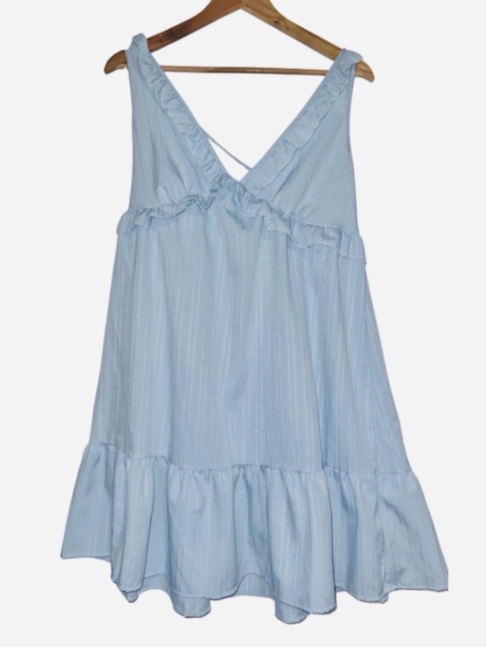Light Blue Ruffle Sundress babydoll